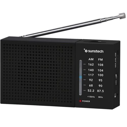 Radio Portátil Sunstech RPS412/ Negra