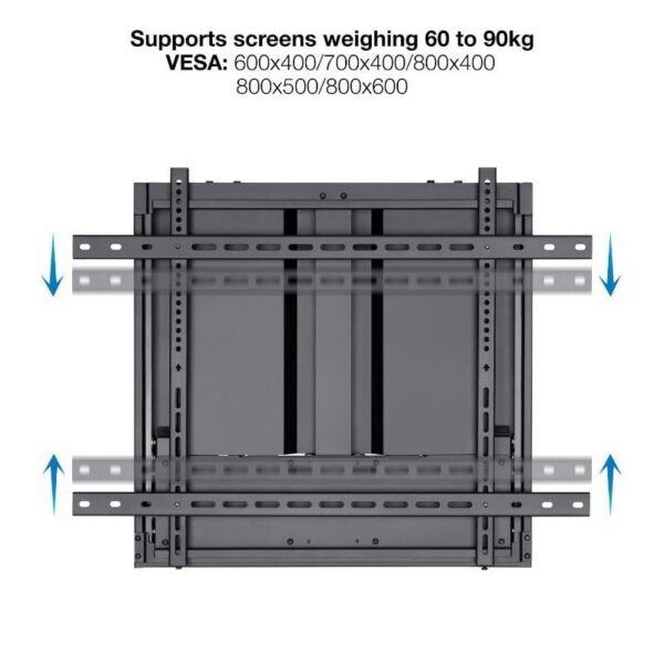 Soporte de Pared TooQ LPHA7090 para Pantallas Interactivas de 70-90"/ hasta 55kg