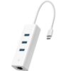 Hub USB Tipo-C 3.0 TP-Link UE330C/ 3xUSB/ 1xRJ45/ Blanco