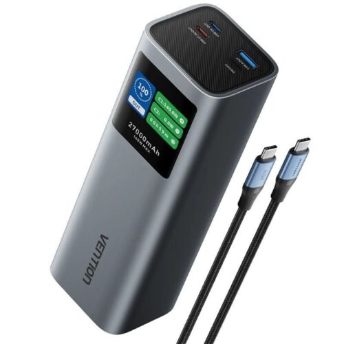 art_ven-bat20fkeh0_1 Powerbank 27000mAh Vention FKEH0/ 140W/ Gris