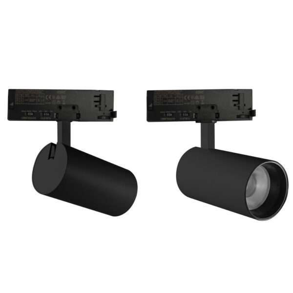 Foco de Carril LED Trifásico Potencia_Temperatura de Color Regulables 20_25_30W 6000_4000_3000K Negro [ATL080030-T-B]