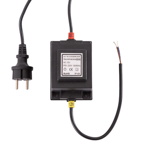 Transformador LED 60W 230VAC/12VAC Sumergible IP68  [BX3-21900060WIP68]