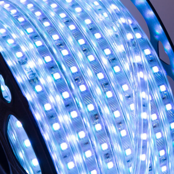 Tira de 60 LEDs/M 500W 42.000Lm 6000ºK SMD5050 220VAC IP65 x50M 40.000H  [BX3-220-60-50M-CW]