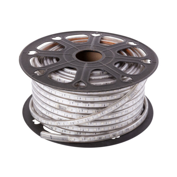 Tira de 60 LEDs/M 500W 42.000Lm 6000ºK SMD5050 220VAC IP65 x50M 40.000H  [BX3-220-60-50M-CW]