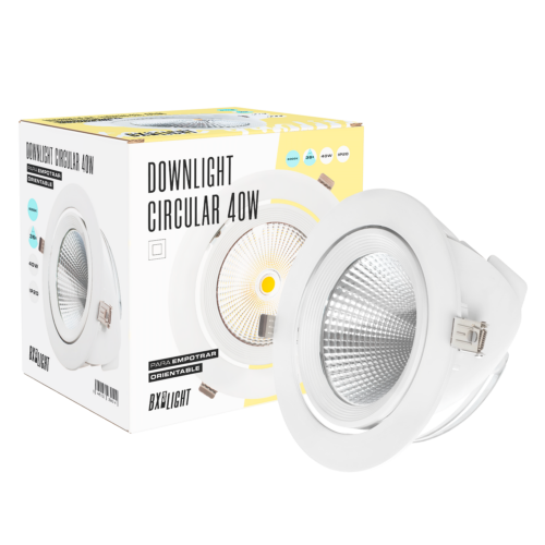 Foco Downlight LED 40W  4000Lm 6000ºK Orientable UGR17 50.000H    [BX3-40W-G-CW]