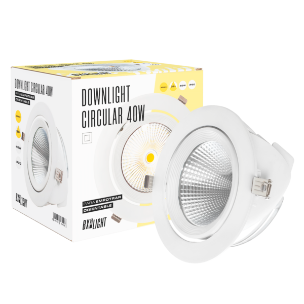 Foco Downlight LED 40W  4000Lm 6000ºK Orientable UGR17 50.000H    [BX3-40W-G-CW]