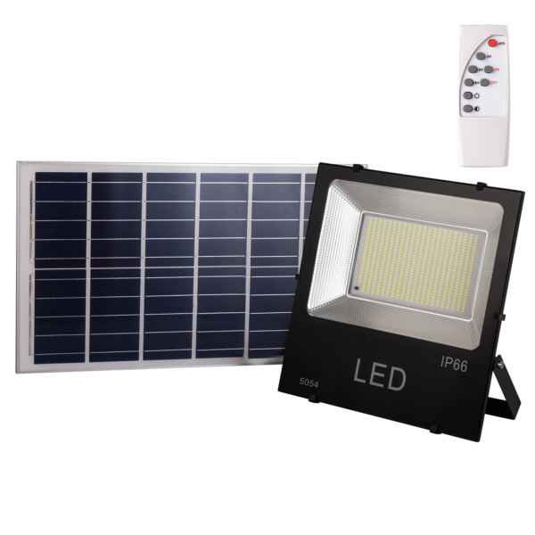 Foco Proyector LED 200W 20.000Lm 6000ºK Solar Sensor 200W + Control Remoto Panel 6V/30W 40.000H  [BX3-626006-CW]