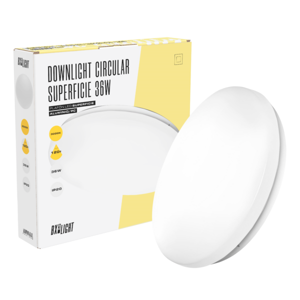 Plafón LED 36W 4320Lm 6000ºK Circular 40.000H  [BX3-8207-CW]