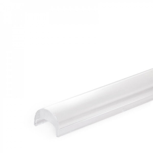 Perfíl Aluminio para Tira LED Difusor Transparente LLE-ALP001-RL x 2M  [BX3-ALP001]