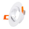 Aro Foco Downlight  Circular Basculante AluMinio Blanco 93Mm [BX3-ARO-1004]