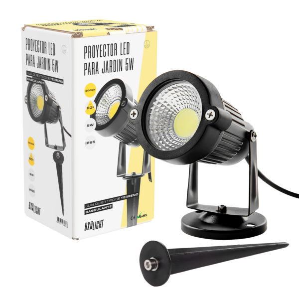 Foco LED Jardines 5W 450Lm 6000ºK   Pincho 40.000H   [BX3-C10-5W-CW]