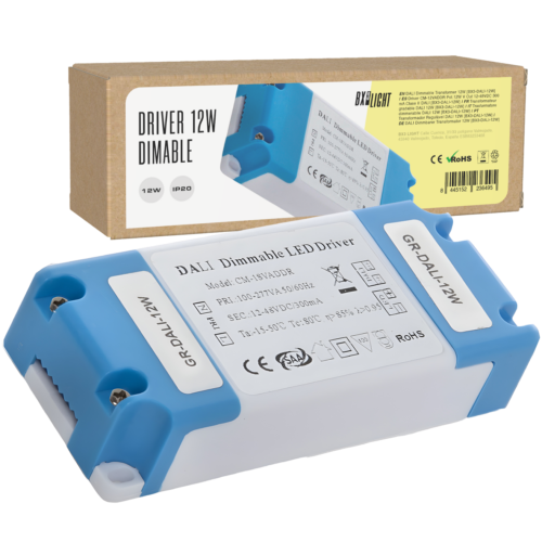 Driver CM-12VADDR Pot.12W V Out 12-48VDC 300 mA Clase II DALI [BX3-DALI-12W]