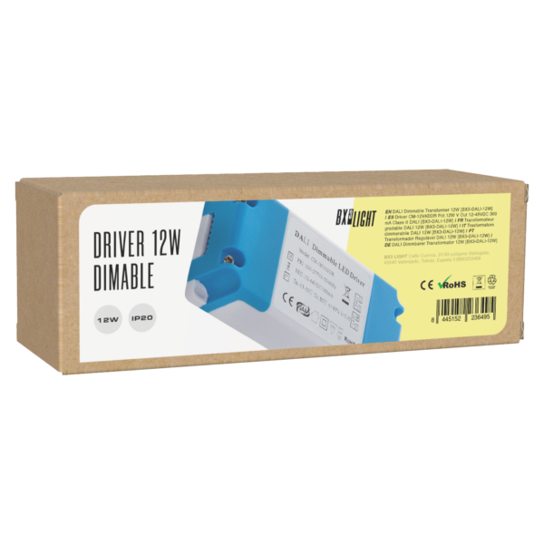 Driver CM-12VADDR Pot.12W V Out 12-48VDC 300 mA Clase II DALI [BX3-DALI-12W]