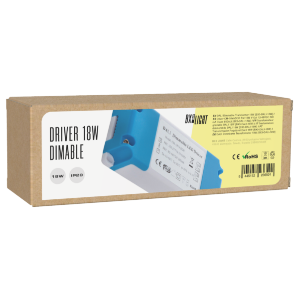 Driver CM-18VADDR Pot.18W V Out 12-48VDC 300 mA Clase II DALI [BX3-DALI-18W]