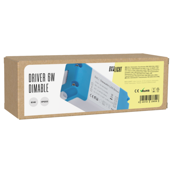 Driver CM-6VADDR Pot.6W V Out 12-48VDC 300 mA Clase II DALI [BX3-DALI-6W]