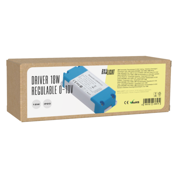 Driver CM-18VAaDR Pot.18W V Out 12-48VDC 300 mA Clase II 0-10V [BX3-DRDIM0-10V-18W]