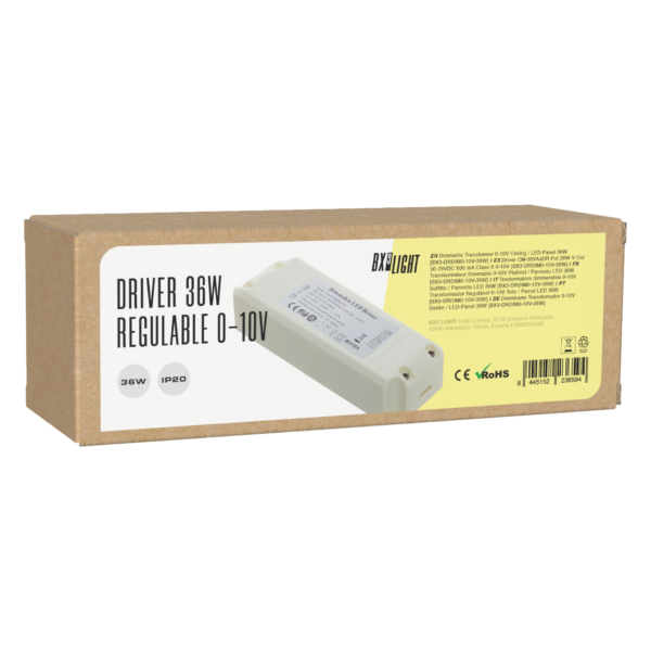 Driver CM-36VAaDR Pot.36W V Out 50-76VDC 600 mA Clase II 0-10V [BX3-DRDIM0-10V-36W]