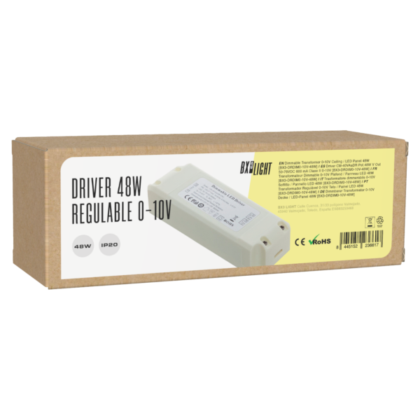 Driver CM-40VAaDR Pot.48W V Out 50-76VDC 600 mA Clase II 0-10V [BX3-DRDIM0-10V-48W]