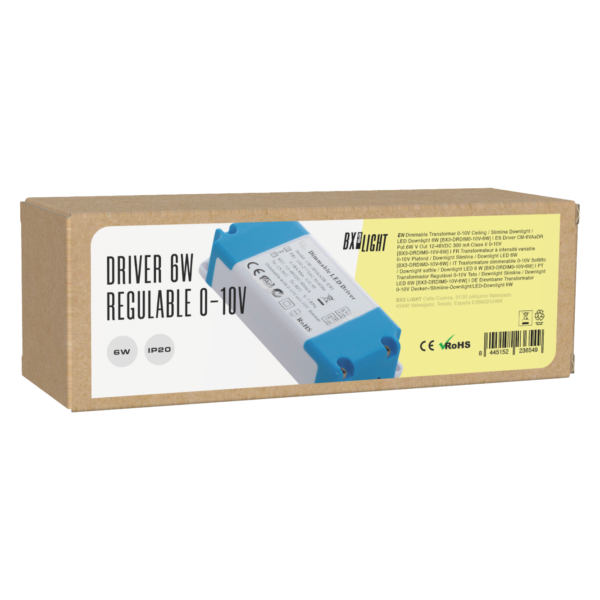 Driver CM-6VAaDR Pot.6W V Out 12-48VDC 300 mA Clase II 0-10V [BX3-DRDIM0-10V-6W]