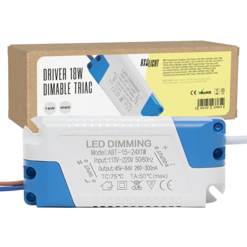 Driver ABT-15-24W Pot.24W V Out 45-84VDC 280-300 mA Clase II TRIAC [BX3-DRDIM-18W]