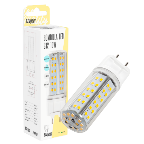 Bombilla Led G12 10W 1.050Lm 6000ºK 40.000H [BX3-G12-2835-10W-CW]