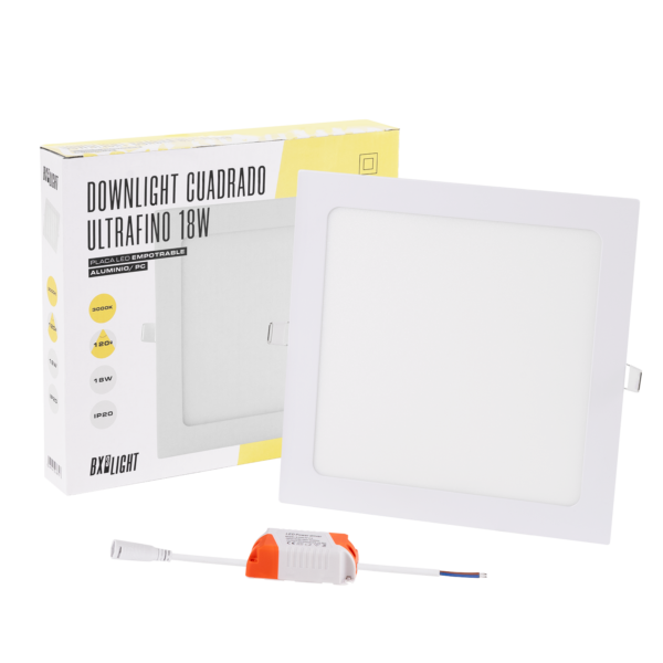 Placa LED 18W 1.350Lm 6000ºK Cuadrada 40.000H  [BX3-GP-LZ-6]
