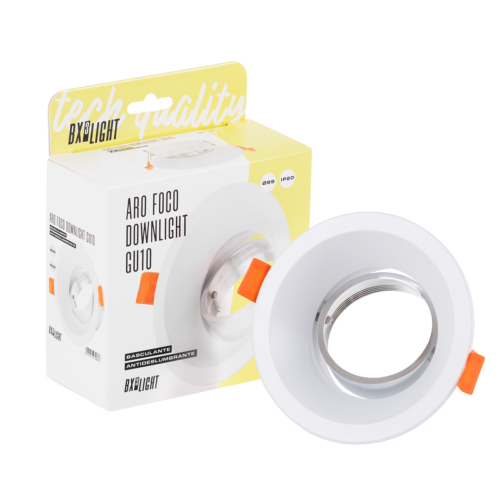 Aro Foco Downlight  Circular GU10 Ø99Mm - Blanco  [BX3-GU10_RING-006]