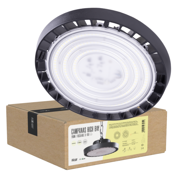 Campanas High Bay Led -  Grandes Alturas 200W IP65 4000 k 120º  [BX3-HVB200W-N2-CW]