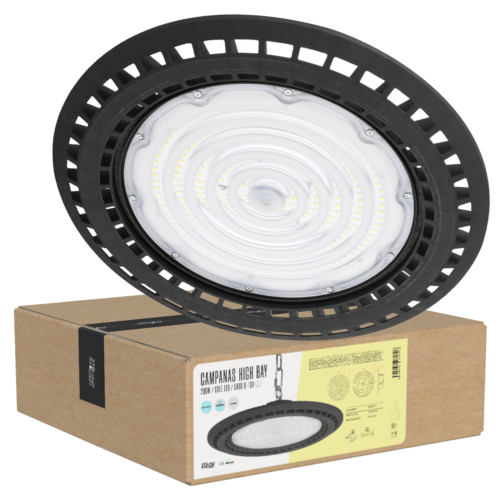 Campanas High Bay Led -  Grandes Alturas 200W IP65 6000 k 120º Reg. 1-10V [BX3-HVB200WP3-CW]