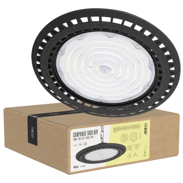 Campanas High Bay Led -  Grandes Alturas 200W IP65 6000 k 120º Reg. 1-10V [BX3-HVB200WP3-CW]