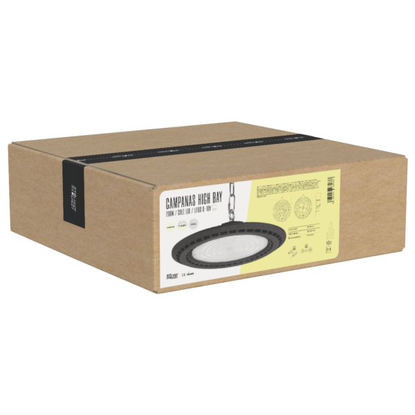 Campanas High Bay Led -  Grandes Alturas 200W IP65 6000 k 120º Reg. 1-10V [BX3-HVB200WP3-CW]