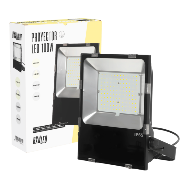 Proyector Led -  Foco  100W IP65 6000 K Reg. TRIAC [BX3-HVFL100WCPCW]