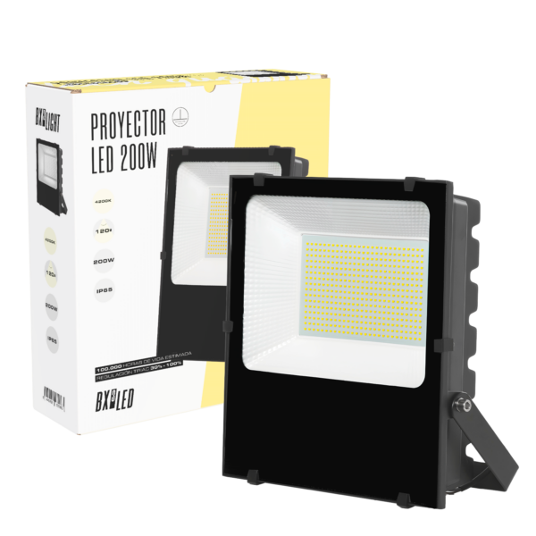 Proyector Led -  Foco  200W IP65 6000 K Reg. TRIAC [BX3-HVFL200W-FCW]