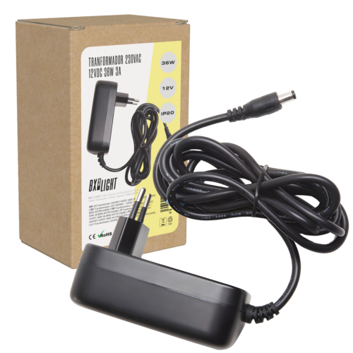 Transformador LED 230VAC/12VDC 36W 3A  [BX3-KDTR1236W]