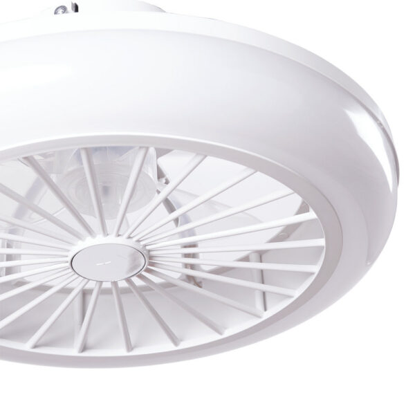 Ventilador de Techo 36W 1800Lm Iluminación LED CCT (Tonalidad Luz Regulable) Control Remoto 50.000H - Blanco   [BX3-LEDFAN-13-W]