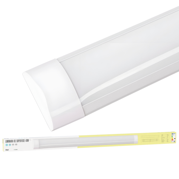 Luminaria Lineal de Superficie LED 40W 120Lm/W 4800Lm 6000ºK 120Cm 40,000H   [BX3-LLS-404800120-CW]