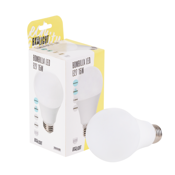 Bombilla Led E27 15W 1.250Lm 6000ºK A60 40.000H [BX3-LM7048-CW]