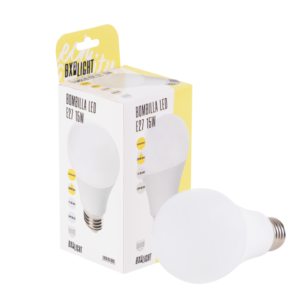 Bombilla Led E27 15W 1.250Lm 6000ºK A60 40.000H [BX3-LM7048-CW]
