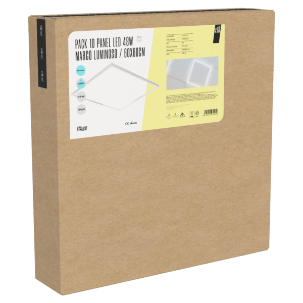 Pack 10 Panel Led  - Modular 600x600 48W 6000 K [BX3-LPF-6060-48W-CW]