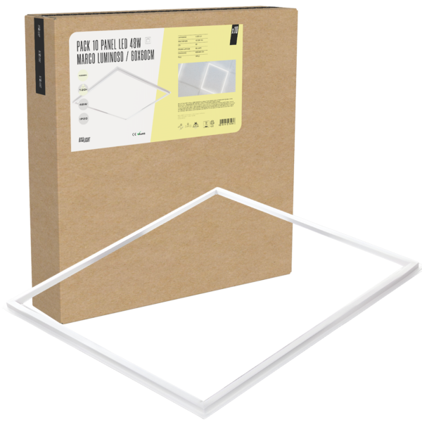 Pack 10 Panel Led  - Modular 600x600 48W 6000 K [BX3-LPF-6060-48W-CW]