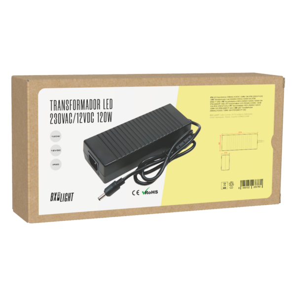 Transformador Led 230VAC/12VDC 120W 10A IP20 [BX3-P-120]