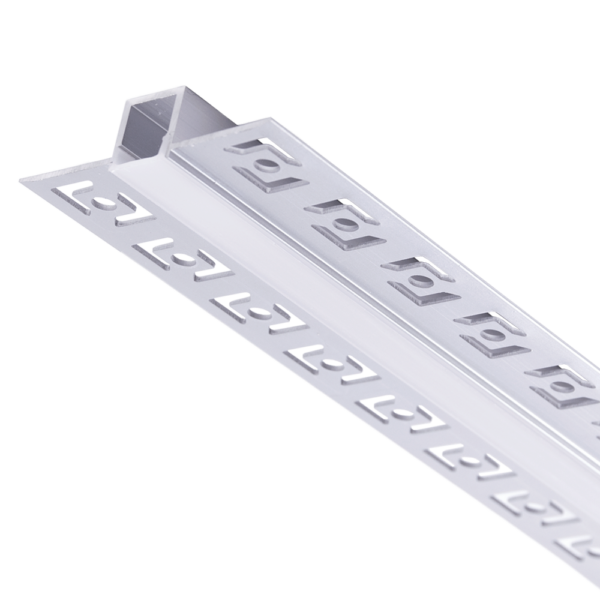 Perfíl de AluMinio para Empotrar Escayola/Pladur Tira Led 9mm  - 2M [BX3-PA-639-2M]