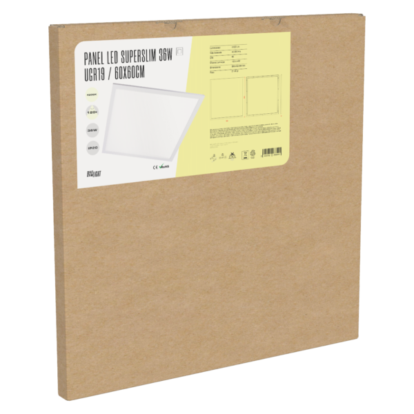 Panel LED Superslim 36W 3.623Lm 6000ºK 60x60Cm UGR19 Marco Blanco 40.000H  [BX3-PANMB59559536WCW]