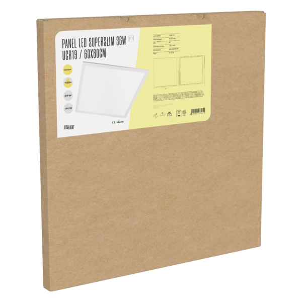 Panel LED Superslim 36W 3.623Lm 6000ºK 60x60Cm UGR19 Marco Blanco 40.000H  [BX3-PANMB59559536WCW]