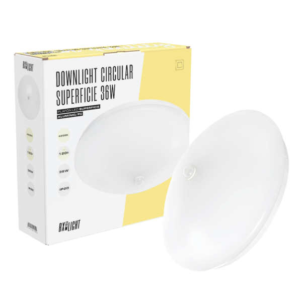 Plafón LED 18W 1.500Lm 6000ºK Detector 40.000H  [BX3-PL-18-D-CW]