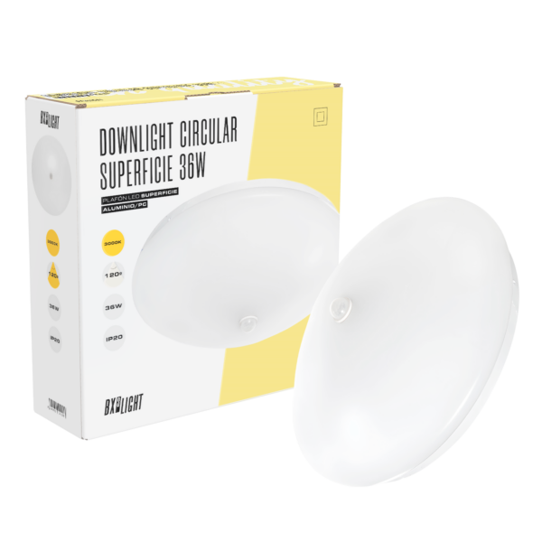 Plafón LED 18W 1.500Lm 6000ºK Detector 40.000H  [BX3-PL-18-D-CW]