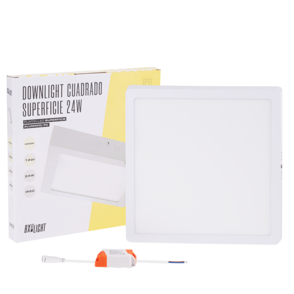 Plafón LED 24W 1778Lm  6000ºK Cuadrado 40.000H  [BX3-PLAF-R-24W-CW]