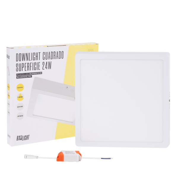 Plafón LED 24W 1778Lm  6000ºK Cuadrado 40.000H  [BX3-PLAF-R-24W-CW]