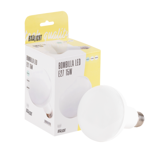 Bombilla LED E27 15W 1.200Lm 6000ºK R90 40.000H   [BX3-R90-E27-15W-CW]