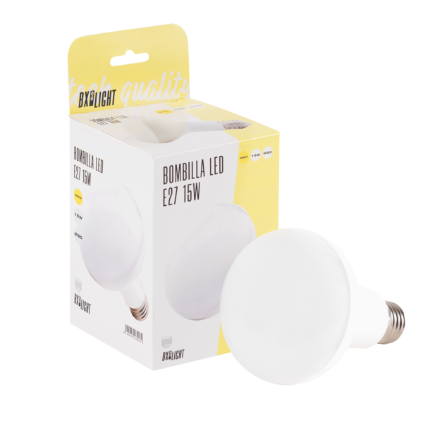 Bombilla LED E27 15W 1.200Lm 6000ºK R90 40.000H   [BX3-R90-E27-15W-CW]